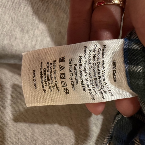 Eddie Bauer Classic Fit Flannel Shirt – Men’s 2XL Tall – Plaid - Picture 8 of 8